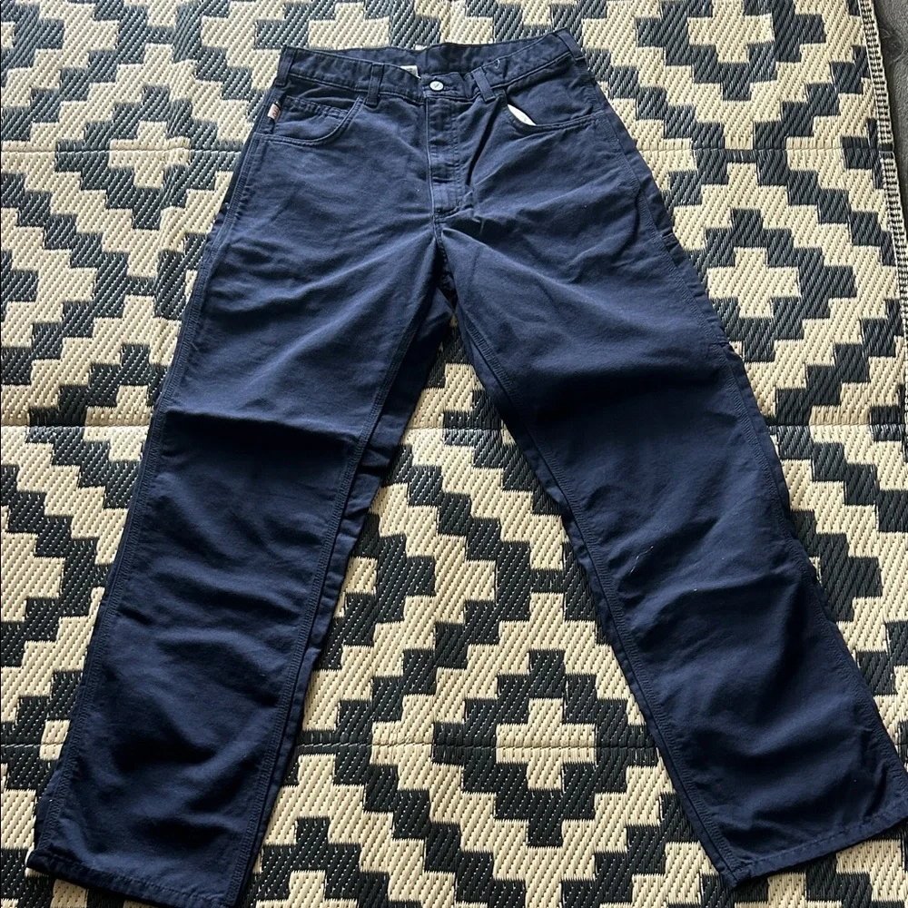 EUC Carhartt Men's Navy Work Pants - Picture 4 of 4